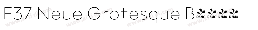 F37 Neue Grotesque B字体转换